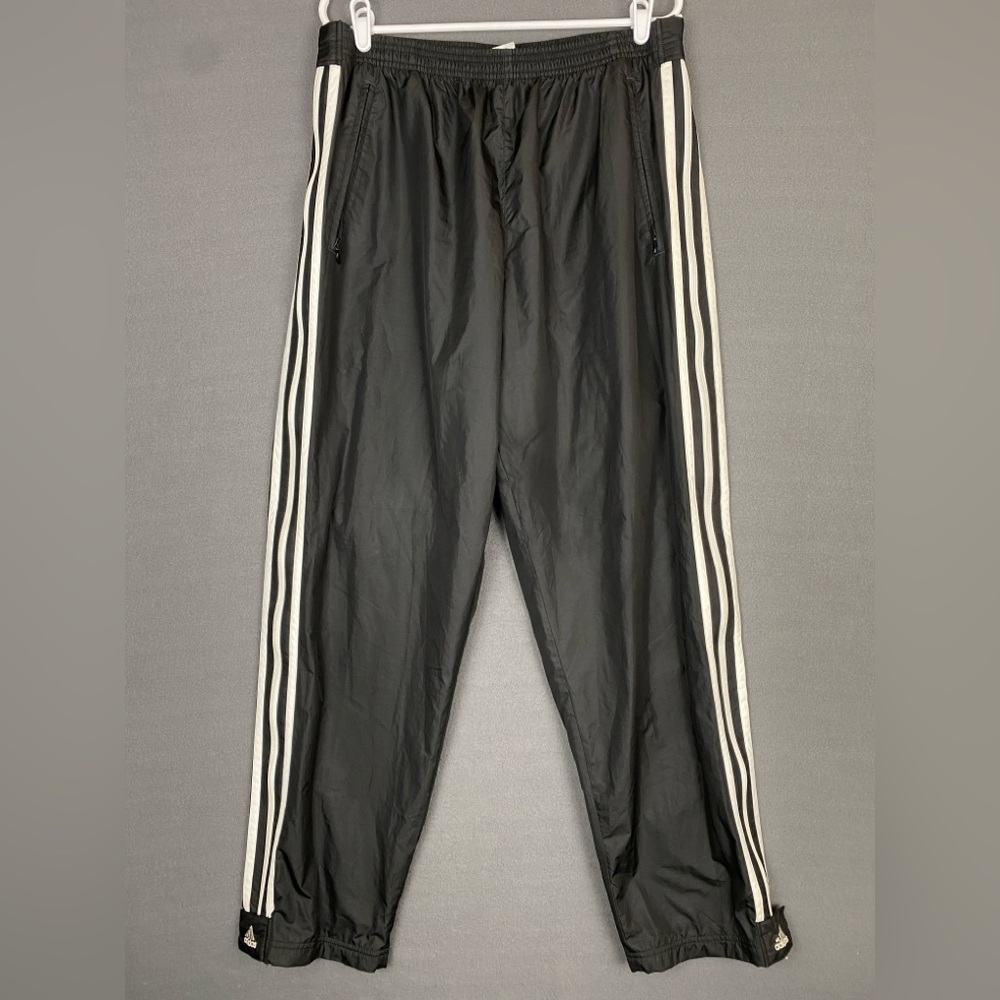 Vintage Adidas Track Pants Men’s XL Tear‎ Away Full Side Zipper 90’s Y2K Active